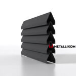 Ламели для забора жалюзи Luxe Л RAL 7024 – покрытие полиэстер, толщина 0,45 мм в Туапсе | фото 1