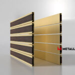 Планкен для забора Printec под дерево 120 mm RAL 1014 – покрытие матовое, толщина 0,45 мм в Туапсе | фото 3