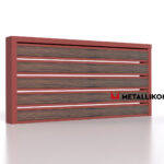 Планкен для забора Printec под дерево 120 mm RAL 3009 – покрытие полиэстер, толщина 0,45 мм в Туапсе | фото 4