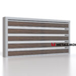 Планкен для забора Printec под дерево 120 mm RAL 7004 – покрытие порошковое, толщина 0,45 мм в Туапсе | фото 3