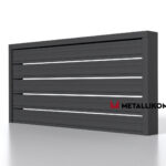 Планкен для забора ранчо 120 mm RAL 7024 – покрытие матовое, толщина 0,45 мм в Туапсе | фото 4